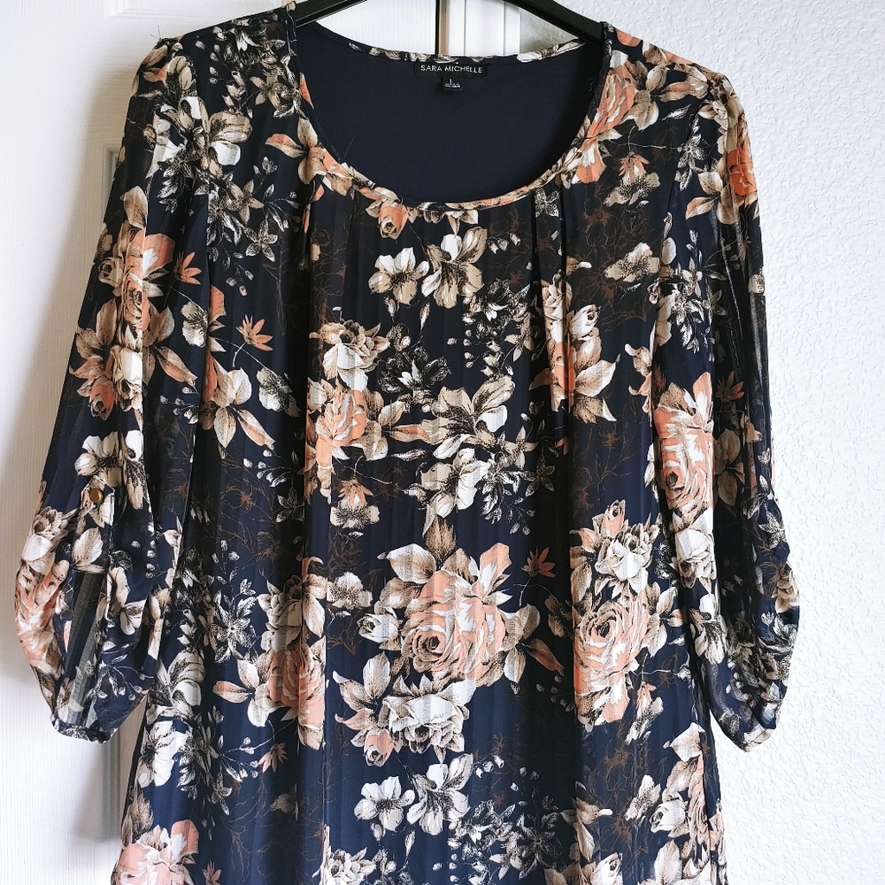 Sara Michelle Floral blouse